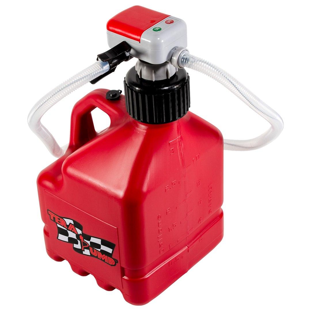 TERA PUMP 20157 TRJ3XLR - 3 GALLON JUG PUMP COMBO, Works With 3 Gallon Racing Jug; Use For Racing Fuel; 2.3 Gallons Per Minute; Battery Operated from The Twister Group TERA PUMP 20157 TRJ3XLR - 3 GALLON JUG PUMP COMBO, Works With 3 Gallon Racing Jug; Use For Racing Fuel; 2.3 Gallons Per Minute; Battery Operated - The Twister Group Tools product