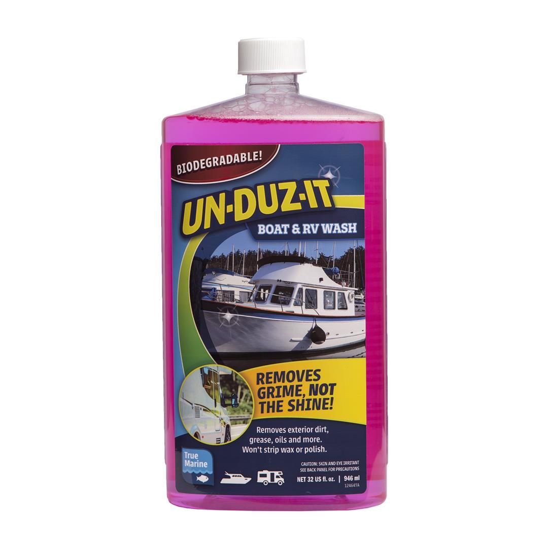 UNDUZIT 124722 UN-DUZ-IT Boat and RV Wash, Heavy Duty Cleaner, Boat Wash Concentrate, 32 Fl Oz Bottle from The Twister Group UNDUZIT 124722 UN-DUZ-IT Boat and RV Wash, Heavy Duty Cleaner, Boat Wash Concentrate, 32 Fl Oz Bottle - The Twister Group Tools product