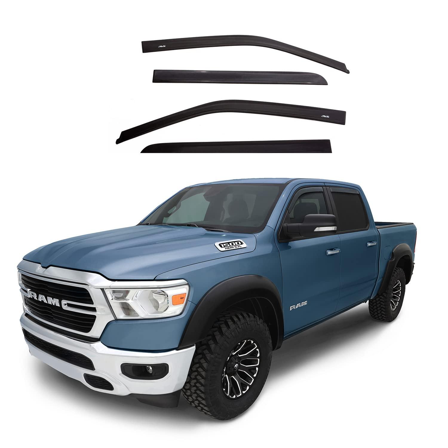 AVS 194109 In-Channel Ventvisor / Rain Guards | Fits 2009 - 2024 Ram 1500 (19-24 Classic Body Only), 2010 - 2024 Ram 2500 & 3500, Mega/Crew Cab- Smoke, 4 pcs. - High quality product image showing AVS 194109 In-Channel Ventvisor / Rain Guards | Fits 2009 - 2024 Ram 1500 (19-24 Classic Body Only), 2010 - 2024 Ram 2500 & 3500, Mega/Crew Cab- Smoke, 4 pcs. details and features AVS 194109 In-Channel Ventvisor / Rain Guards | Fits 2009 - 2024 Ram 1500 (19-24 Classic Body Only), 2010 - 2024 Ram 2500 & 3500, Mega/Crew Cab- Smoke, 4 pcs. - High quality product image showing AVS 194109 In-Channel Ventvisor / Rain Guards | Fits 2009 - 2024 Ram 1500 (19-24 Classic Body Only), 2010 - 2024 Ram 2500 & 3500, Mega/Crew Cab- Smoke, 4 pcs. details and features