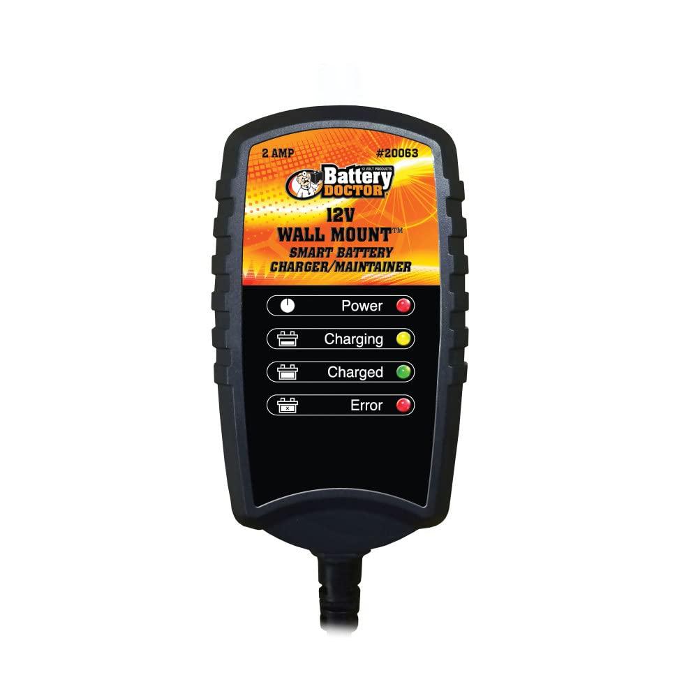WIRTHCO 20063 Black Wall Mount Smart Battery Charger and Maintainer (12V, 2Amp) - High quality product image showing WIRTHCO 20063 Black Wall Mount Smart Battery Charger and Maintainer (12V, 2Amp) details and features WIRTHCO 20063 Black Wall Mount Smart Battery Charger and Maintainer (12V, 2Amp) - High quality product image showing WIRTHCO 20063 Black Wall Mount Smart Battery Charger and Maintainer (12V, 2Amp) details and features