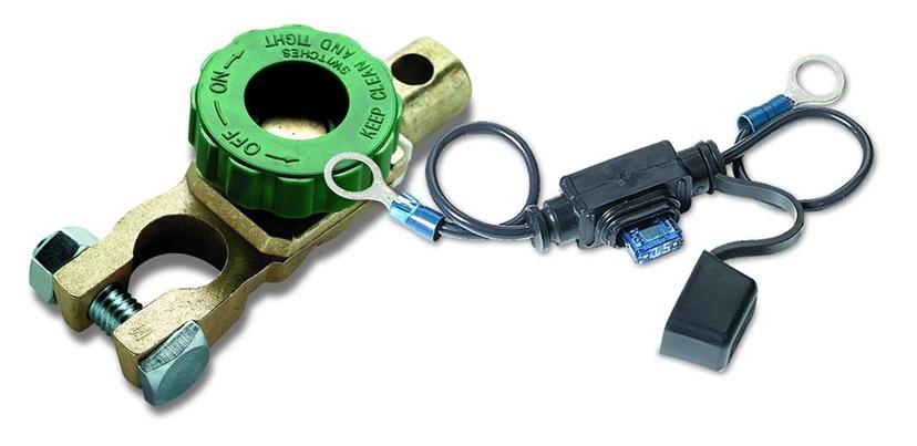 WIRTHCO 20309 Battery Disconnect Switch; Top Mount With Fused Bypass; 12 Volt; Knob Operated; 125 Ampere WIRTHCO 20309 Battery Disconnect Switch; Top Mount With Fused Bypass; 12 Volt; Knob Operated; 125 Ampere