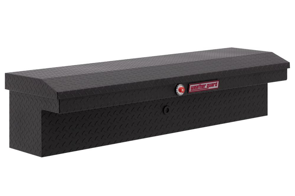WEATHER GUARD 178-52-03 Model 56in Low Profile Lo-Side Box, Aluminum, Textured Matte Black, 3.8 cu ft from The Twister Group WEATHER GUARD 178-52-03 Model 56in Low Profile Lo-Side Box, Aluminum, Textured Matte Black, 3.8 cu ft - The Twister Group Tools product