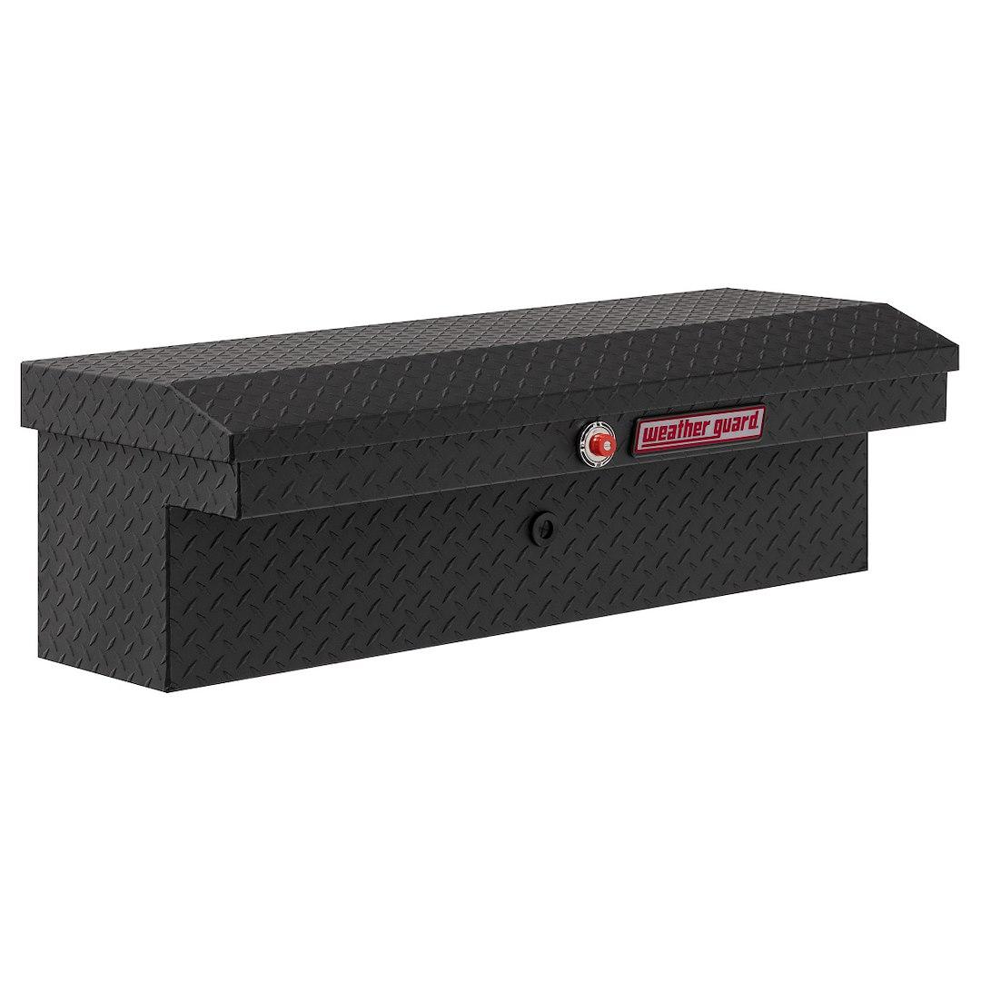 WEATHER GUARD 180-52-04 LO-SIDE BOX, Lo-Side; Low Profile; Single Lid; Powder Coated; Textured Matte Black; Aluminum; 41 Inch Length x 17 Inch Width x 13 Inch Height; 3 Cubic Feet Capacity from The Twister Group WEATHER GUARD 180-52-04 LO-SIDE BOX, Lo-Side; Low Profile; Single Lid; Powder Coated; Textured Matte Black; Aluminum; 41 Inch Length x 17 Inch Width x 13 Inch Height; 3 Cubic Feet Capacity - The Twister Group Tools product