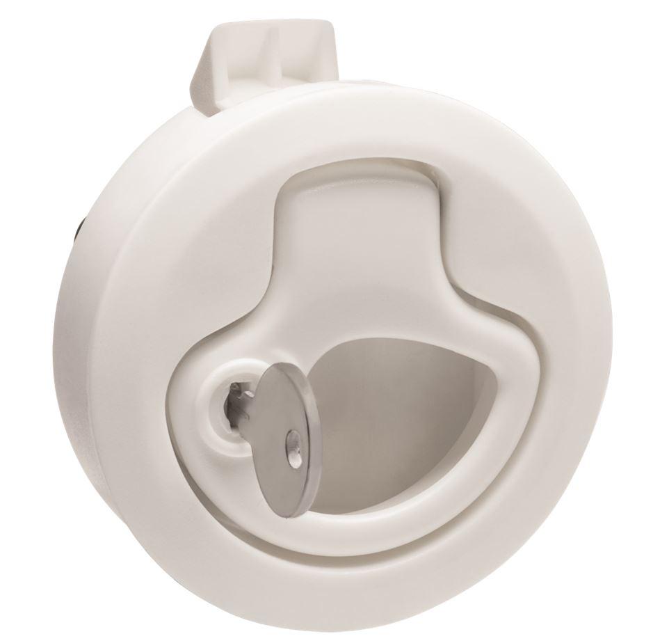 WHITECAP 3228W Nylon Locking Slam Latch - White - Product image WHITECAP 3228W Nylon Locking Slam Latch - White - Product image