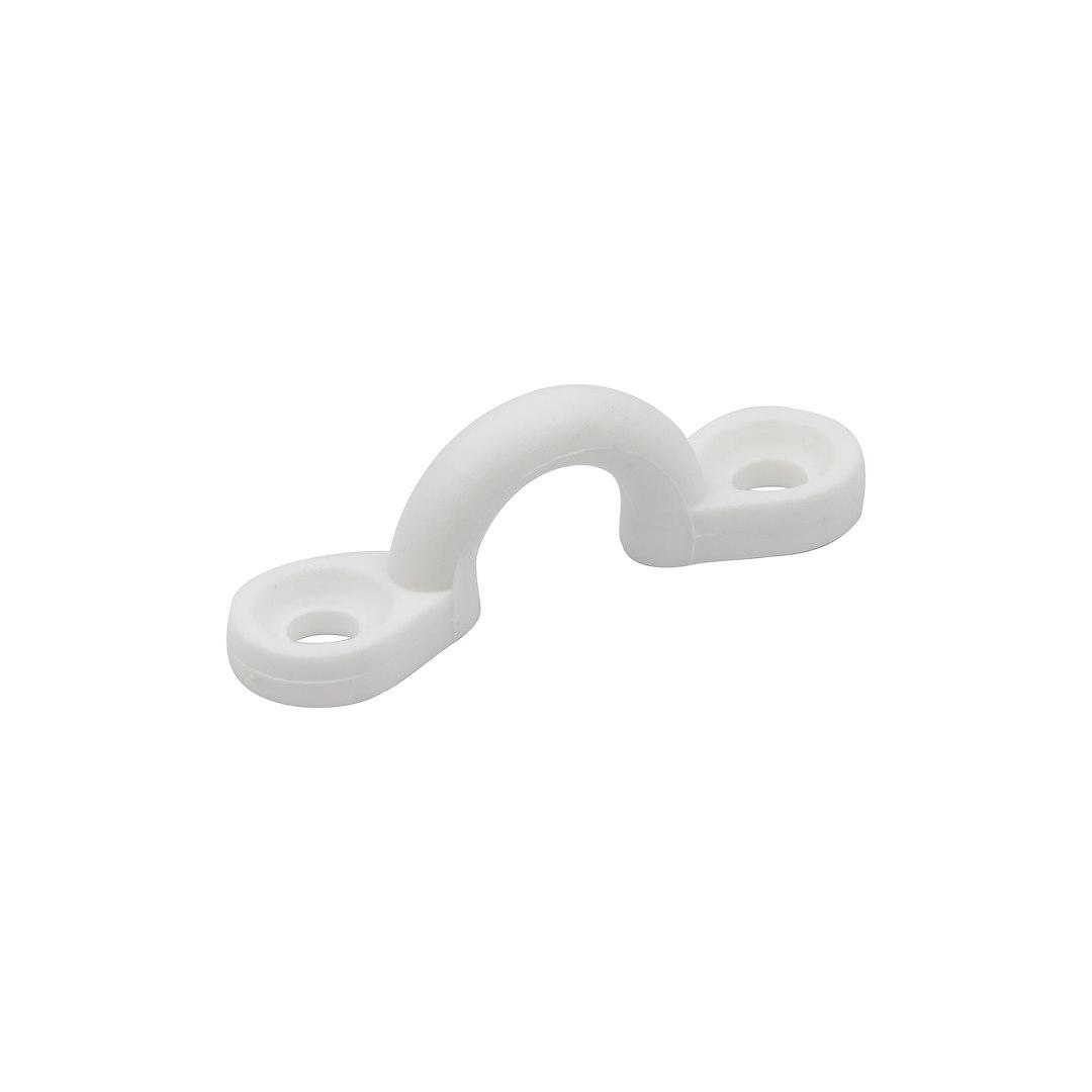 WHITECAP 3407WP PAD EYE (4/PK) WHT, 1-7/8 Inch Long; Two 12 Millimeter Inside Diameter Mounting Holes; White; Nylon; Single - Product image WHITECAP 3407WP PAD EYE (4/PK) WHT, 1-7/8 Inch Long; Two 12 Millimeter Inside Diameter Mounting Holes; White; Nylon; Single - Product image