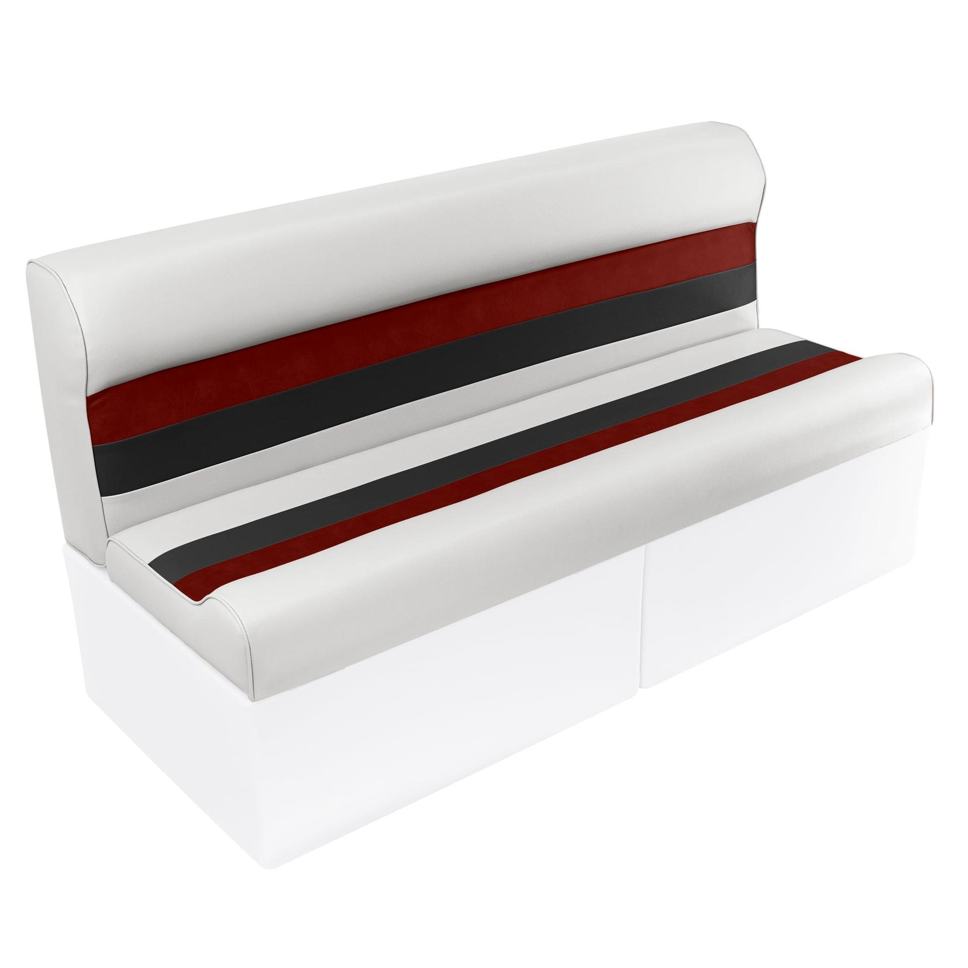 WISE 8WD106-1009 Deluxe Series 55 INCH Pontoon Bench Seat Cushion Set (Qty. 2#8WD95-1B-204 Bases Required to Complete), White/Red/Charcoal - High quality product image showing WISE 8WD106-1009 Deluxe Series 55 INCH Pontoon Bench Seat Cushion Set (Qty. 2#8WD95-1B-204 Bases Required to Complete), White/Red/Charcoal details and features WISE 8WD106-1009 Deluxe Series 55 INCH Pontoon Bench Seat Cushion Set (Qty. 2#8WD95-1B-204 Bases Required to Complete), White/Red/Charcoal - High quality product image showing WISE 8WD106-1009 Deluxe Series 55 INCH Pontoon Bench Seat Cushion Set (Qty. 2#8WD95-1B-204 Bases Required to Complete), White/Red/Charcoal details and features