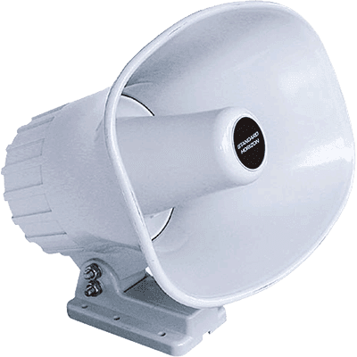 STANDARD HORIZON 240SW Hailer Horn, 5 INCH x 8 INCH, 40 Watt 4 ohm STANDARD HORIZON 240SW Hailer Horn, 5 INCH x 8 INCH, 40 Watt 4 ohm