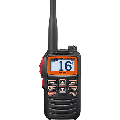 STANDARD HORIZON HX40 VHF-HH, 6W Ultra Compact, w/FM Receiver STANDARD HORIZON HX40 VHF-HH, 6W Ultra Compact, w/FM Receiver