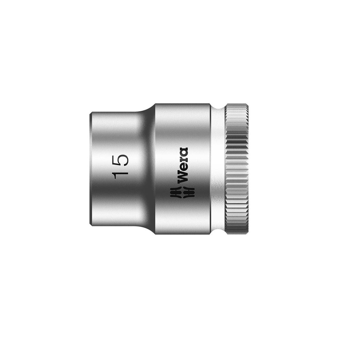 WERA 05003560001 Zyklop 3/8 INCH Drive Metric Socket - 15mm from The Twister Group WERA 05003560001 Zyklop 3/8 INCH Drive Metric Socket - 15mm - The Twister Group Tools product