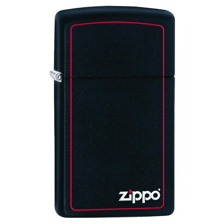 ZIPPO 1618ZB Windproof Lighter Slim Black Matte w/ Logo & Red Border - High quality product image showing ZIPPO 1618ZB Windproof Lighter Slim Black Matte w/ Logo & Red Border details and features ZIPPO 1618ZB Windproof Lighter Slim Black Matte w/ Logo & Red Border - High quality product image showing ZIPPO 1618ZB Windproof Lighter Slim Black Matte w/ Logo & Red Border details and features