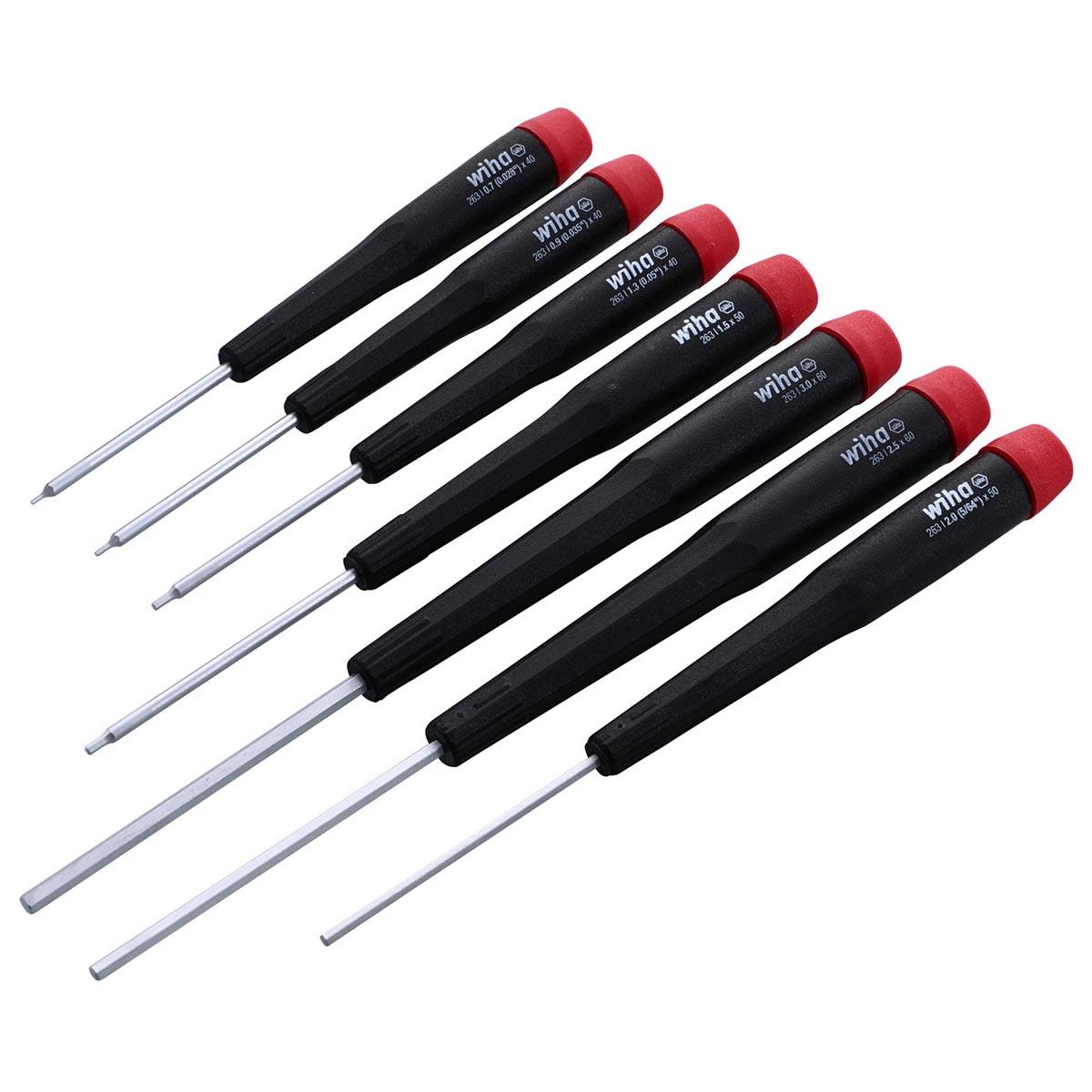 WIHA 26390 Precision Hex Metric Screwdrivers - 7 Piece Set - High quality product image showing WIHA 26390 Precision Hex Metric Screwdrivers - 7 Piece Set details and features WIHA 26390 Precision Hex Metric Screwdrivers - 7 Piece Set - High quality product image showing WIHA 26390 Precision Hex Metric Screwdrivers - 7 Piece Set details and features