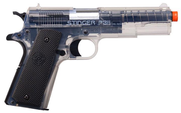 CROSMAN ASP311C Stinger P311 (clear/ Black) spring Powered Single Shot Military Style Pistol - High quality product image showing CROSMAN ASP311C Stinger P311 (clear/ Black) spring Powered Single Shot Military Style Pistol details and features CROSMAN ASP311C Stinger P311 (clear/ Black) spring Powered Single Shot Military Style Pistol - High quality product image showing CROSMAN ASP311C Stinger P311 (clear/ Black) spring Powered Single Shot Military Style Pistol details and features