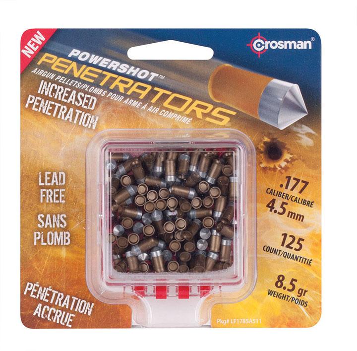 CROSMAN LF1785 Powershot Gold Flight Penetrator (gold) .177 Caliber 8.5 Grain 125 Count CROSMAN LF1785 Powershot Gold Flight Penetrator (gold) .177 Caliber 8.5 Grain 125 Count