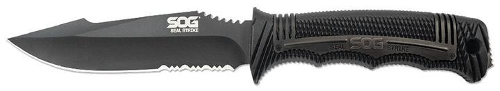 SOG SS1003-CP Seal Strike - Black Tini Knife W/4.9 INCH Fixed - High quality product image showing SOG SS1003-CP Seal Strike - Black Tini Knife W/4.9 INCH Fixed details and features SOG SS1003-CP Seal Strike - Black Tini Knife W/4.9 INCH Fixed - High quality product image showing SOG SS1003-CP Seal Strike - Black Tini Knife W/4.9 INCH Fixed details and features