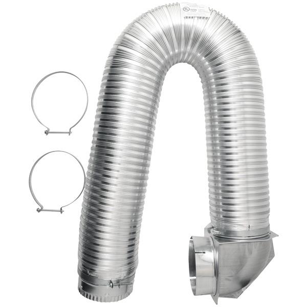 BUILDERS BEST 111718 4 INCH x 8ft UL Transition-Duct Single-Elbow Kit from The Twister Group BUILDERS BEST 111718 4 INCH x 8ft UL Transition-Duct Single-Elbow Kit - The Twister Group Tools product