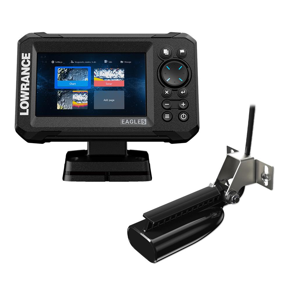 LOWRANCE 000-16226-001 Eagle 5 Combo - SplitShot Transducer w/C-MAP Charts from The Twister Group LOWRANCE 000-16226-001 Eagle 5 Combo - SplitShot Transducer w/C-MAP Charts - The Twister Group product