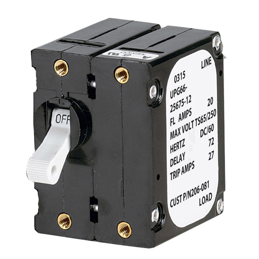 PANELTRONICS 206-078S AFT FRAME MAGNETIC CIRCUIT BREAKER - 5 AMPS - DOUBLE POLE PANELTRONICS 206-078S AFT FRAME MAGNETIC CIRCUIT BREAKER - 5 AMPS - DOUBLE POLE