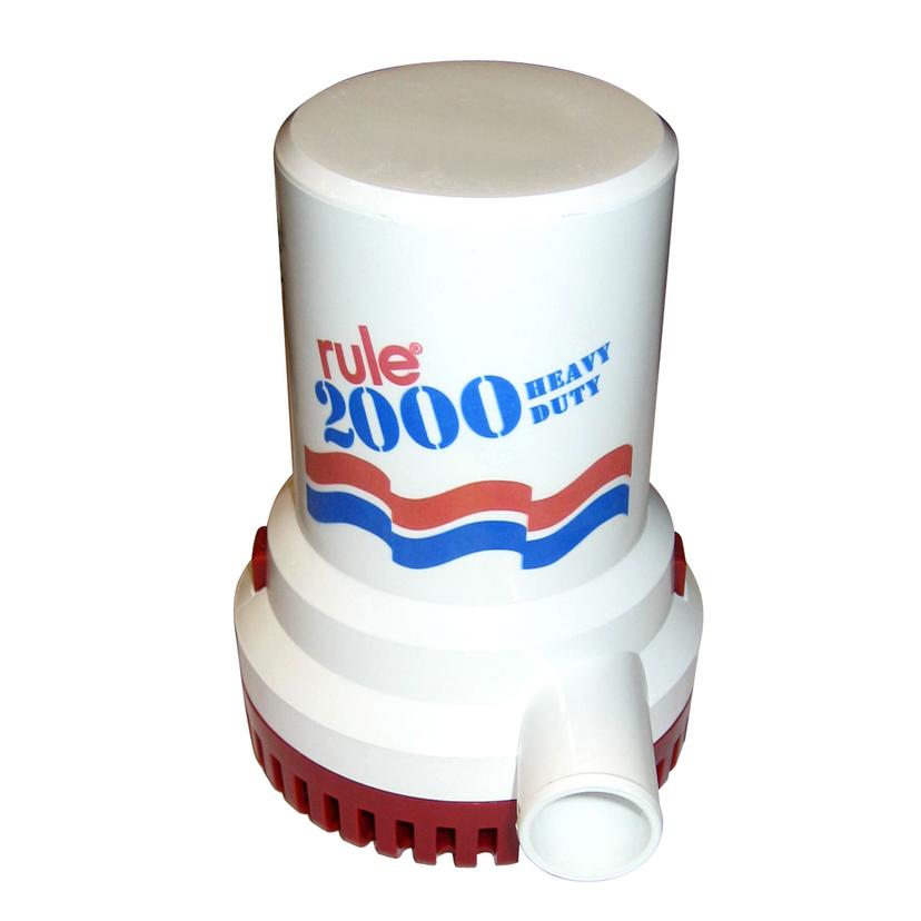 RULE 12 2000 G.P.H. NON-AUTOMATIC BILGE PUMP - 24V RULE 12 2000 G.P.H. NON-AUTOMATIC BILGE PUMP - 24V