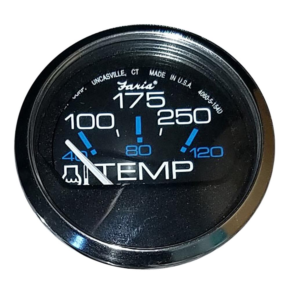 FARIA 13704 CHESAPEAKE BLACK SS 2 INCH WATER TEMPERATURE GAUGE (100-250°F) - High quality product image showing FARIA 13704 CHESAPEAKE BLACK SS 2 INCH WATER TEMPERATURE GAUGE (100-250°F) details and features FARIA 13704 CHESAPEAKE BLACK SS 2 INCH WATER TEMPERATURE GAUGE (100-250°F) - High quality product image showing FARIA 13704 CHESAPEAKE BLACK SS 2 INCH WATER TEMPERATURE GAUGE (100-250°F) details and features