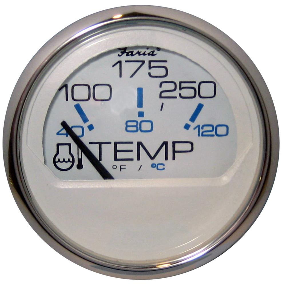FARIA 13804 CHESAPEAKE WHITE SS 2 INCH WATER TEMPERATURE GAUGE (100-250°F) - High quality product image showing FARIA 13804 CHESAPEAKE WHITE SS 2 INCH WATER TEMPERATURE GAUGE (100-250°F) details and features FARIA 13804 CHESAPEAKE WHITE SS 2 INCH WATER TEMPERATURE GAUGE (100-250°F) - High quality product image showing FARIA 13804 CHESAPEAKE WHITE SS 2 INCH WATER TEMPERATURE GAUGE (100-250°F) details and features