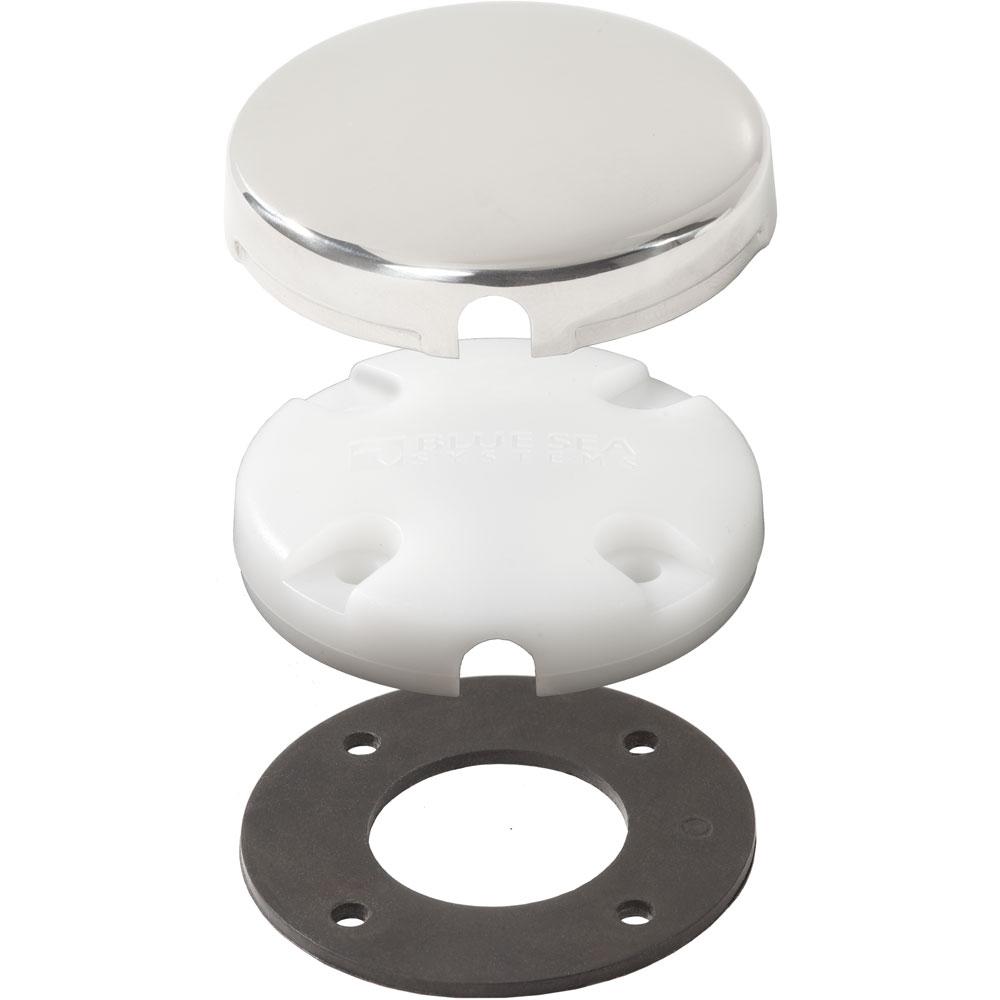 BLUE SEA 1007100 SIDE ENTRY CABLECLAM WITH STAINLESS STEEL DRESS CAP from The Twister Group BLUE SEA 1007100 SIDE ENTRY CABLECLAM WITH STAINLESS STEEL DRESS CAP - The Twister Group Tools product