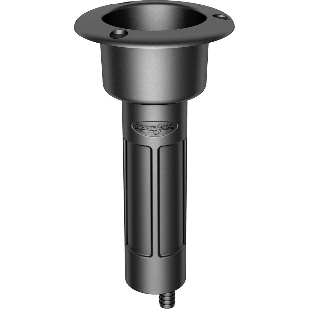 MATE SERIES P1000DB PLASTIC 0° ROD & CUP HOLDER - DRAIN - ROUND TOP - BLACK - High quality product image showing MATE SERIES P1000DB PLASTIC 0° ROD & CUP HOLDER - DRAIN - ROUND TOP - BLACK details and features MATE SERIES P1000DB PLASTIC 0° ROD & CUP HOLDER - DRAIN - ROUND TOP - BLACK - High quality product image showing MATE SERIES P1000DB PLASTIC 0° ROD & CUP HOLDER - DRAIN - ROUND TOP - BLACK details and features