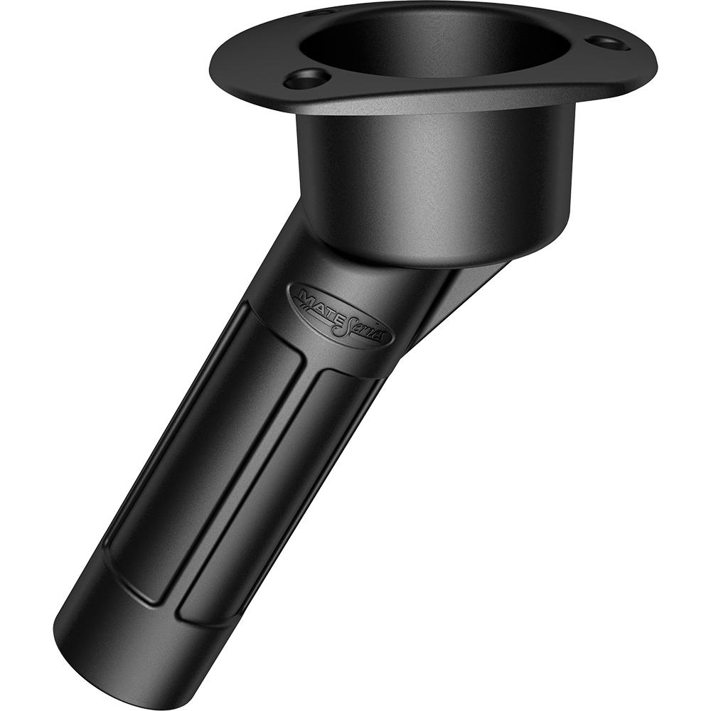 MATE SERIES P2030B PLASTIC 30° ROD & CUP HOLDER - OPEN - OVAL TOP - BLACK - High quality product image showing MATE SERIES P2030B PLASTIC 30° ROD & CUP HOLDER - OPEN - OVAL TOP - BLACK details and features MATE SERIES P2030B PLASTIC 30° ROD & CUP HOLDER - OPEN - OVAL TOP - BLACK - High quality product image showing MATE SERIES P2030B PLASTIC 30° ROD & CUP HOLDER - OPEN - OVAL TOP - BLACK details and features