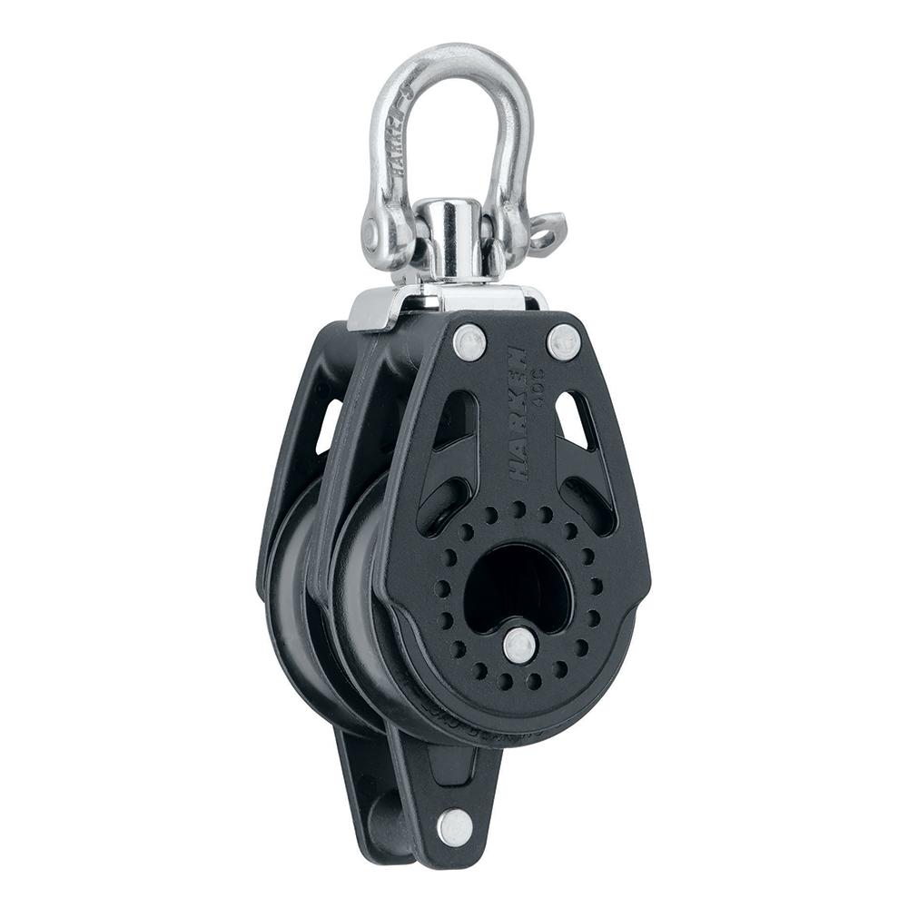 HARKEN 2639 40MM CARBO AIR DOUBLE SWIVEL BLOCK W/BECKET - High quality product image showing HARKEN 2639 40MM CARBO AIR DOUBLE SWIVEL BLOCK W/BECKET details and features HARKEN 2639 40MM CARBO AIR DOUBLE SWIVEL BLOCK W/BECKET - High quality product image showing HARKEN 2639 40MM CARBO AIR DOUBLE SWIVEL BLOCK W/BECKET details and features
