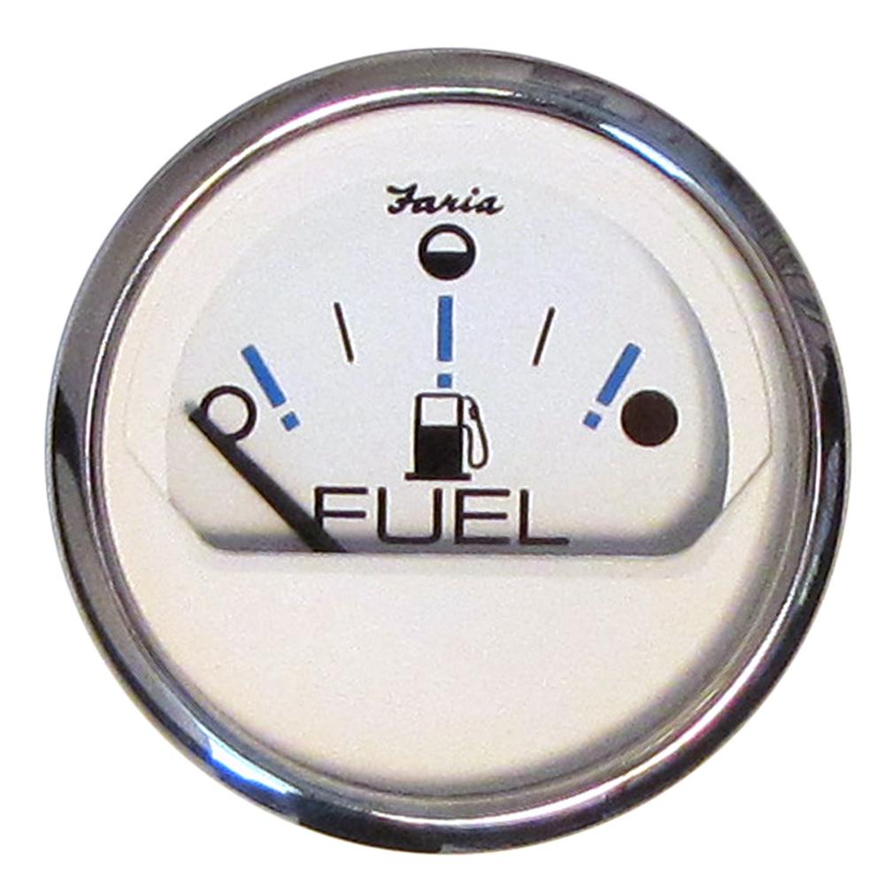 FARIA 13818 CHESAPEAKE WHITE SS 2 INCH FUEL LEVEL GAUGE - METRIC (E-1/2-F) from The Twister Group FARIA 13818 CHESAPEAKE WHITE SS 2 INCH FUEL LEVEL GAUGE - METRIC (E-1/2-F) - The Twister Group Tools product