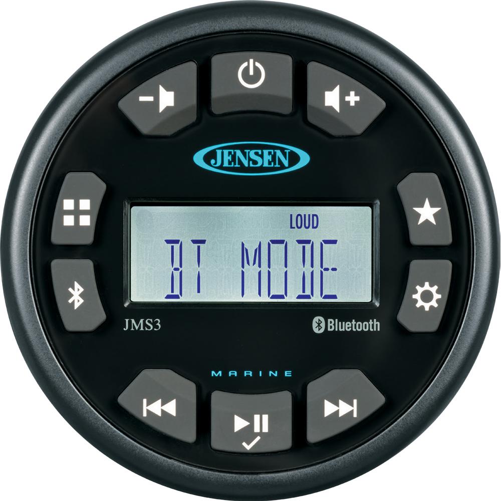 JENSEN JMS3RTL 3 INCH BLUETOOTH AM/FM/WB/USB WATERPROOF STEREO - BLACK - High quality product image showing JENSEN JMS3RTL 3 INCH BLUETOOTH AM/FM/WB/USB WATERPROOF STEREO - BLACK details and features JENSEN JMS3RTL 3 INCH BLUETOOTH AM/FM/WB/USB WATERPROOF STEREO - BLACK - High quality product image showing JENSEN JMS3RTL 3 INCH BLUETOOTH AM/FM/WB/USB WATERPROOF STEREO - BLACK details and features