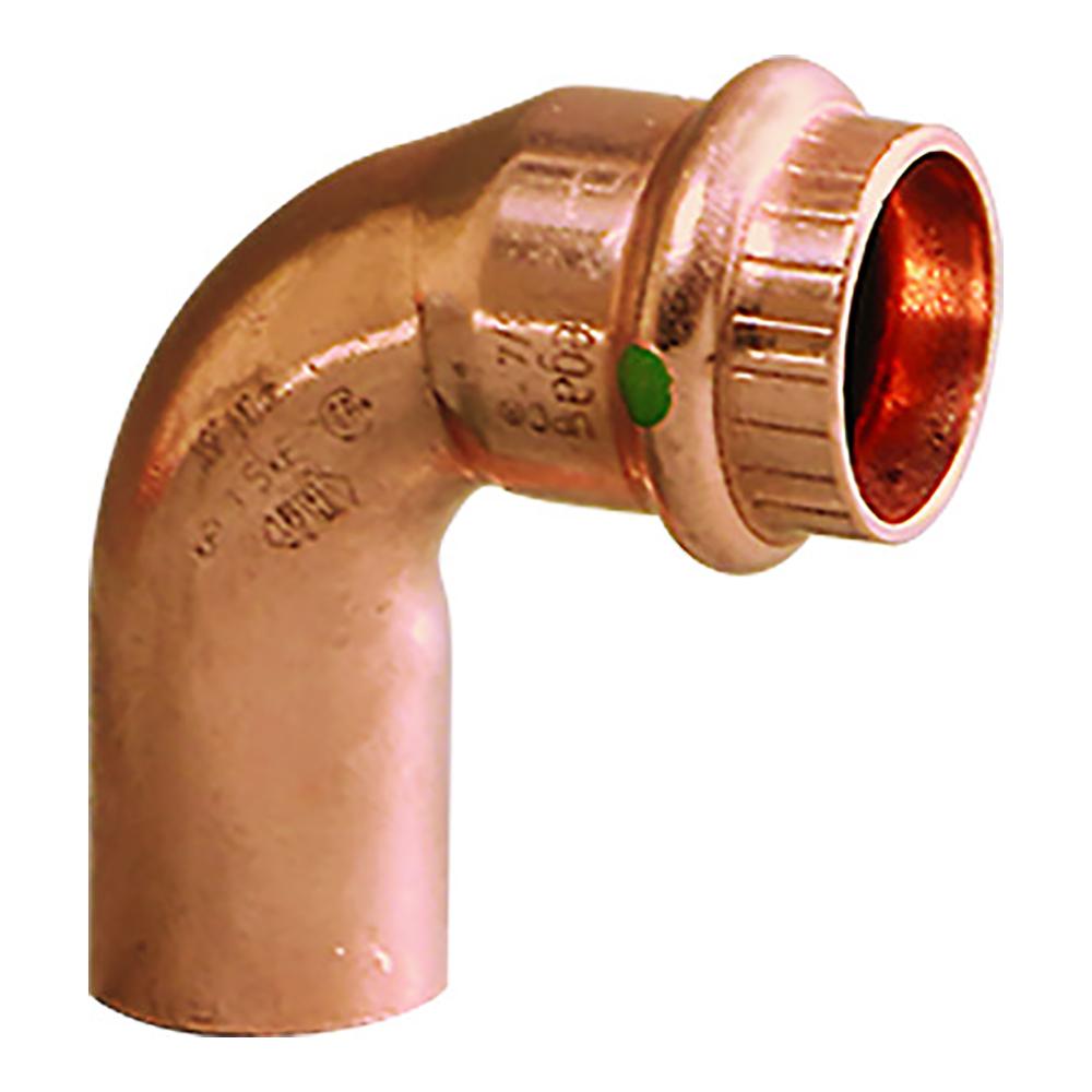 VIEGA 77057 PROPRESS 1 INCH - 90°COPPER ELBOW - STREET/PRESS CONNECTION - SMART CONNECT TECHNOLOGY - High quality product image showing VIEGA 77057 PROPRESS 1 INCH - 90°COPPER ELBOW - STREET/PRESS CONNECTION - SMART CONNECT TECHNOLOGY details and features VIEGA 77057 PROPRESS 1 INCH - 90°COPPER ELBOW - STREET/PRESS CONNECTION - SMART CONNECT TECHNOLOGY - High quality product image showing VIEGA 77057 PROPRESS 1 INCH - 90°COPPER ELBOW - STREET/PRESS CONNECTION - SMART CONNECT TECHNOLOGY details and features