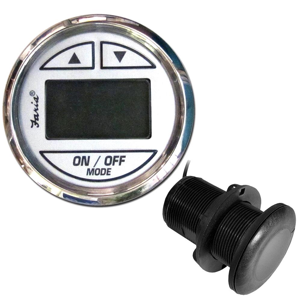 FARIA 13894 CHESAPEAKE WHITE SS 2 INCH DEPTH SOUNDER W/THRU-HULL TRANSDUCER from The Twister Group FARIA 13894 CHESAPEAKE WHITE SS 2 INCH DEPTH SOUNDER W/THRU-HULL TRANSDUCER - The Twister Group Tools product
