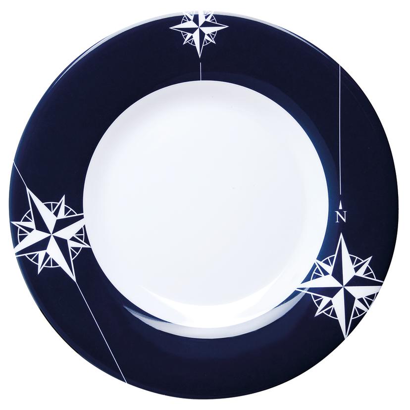 MARINE BUSINESS 15001C MELAMINE NON-SLIP, FLAT, ROUND DINNER PLATE - NORTHWIND - 10 INCH SET OF 6 MARINE BUSINESS 15001C MELAMINE NON-SLIP, FLAT, ROUND DINNER PLATE - NORTHWIND - 10 INCH SET OF 6