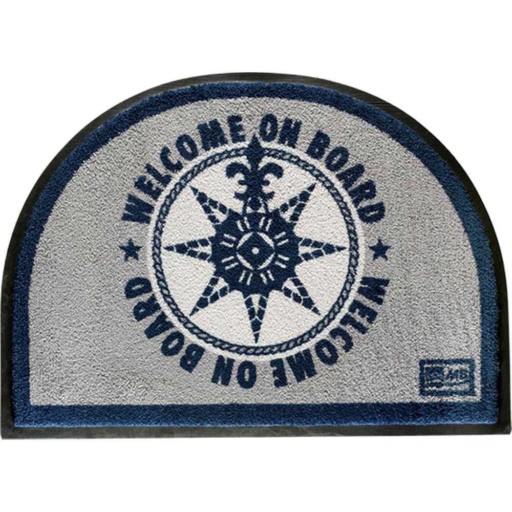MARINE BUSINESS 41220 NON-SLIP WELCOME ON BOARD HALF-MOON-SHAPED MAT - BLUE/GREY - High quality product image showing MARINE BUSINESS 41220 NON-SLIP WELCOME ON BOARD HALF-MOON-SHAPED MAT - BLUE/GREY details and features MARINE BUSINESS 41220 NON-SLIP WELCOME ON BOARD HALF-MOON-SHAPED MAT - BLUE/GREY - High quality product image showing MARINE BUSINESS 41220 NON-SLIP WELCOME ON BOARD HALF-MOON-SHAPED MAT - BLUE/GREY details and features