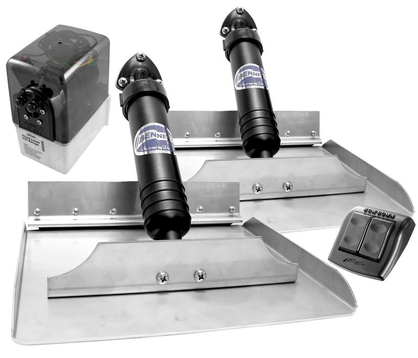 BENNETT MARINE 1212E 12X12 Trim Tabs W/Euro Waterproof Rocker BENNETT MARINE 1212E 12X12 Trim Tabs W/Euro Waterproof Rocker