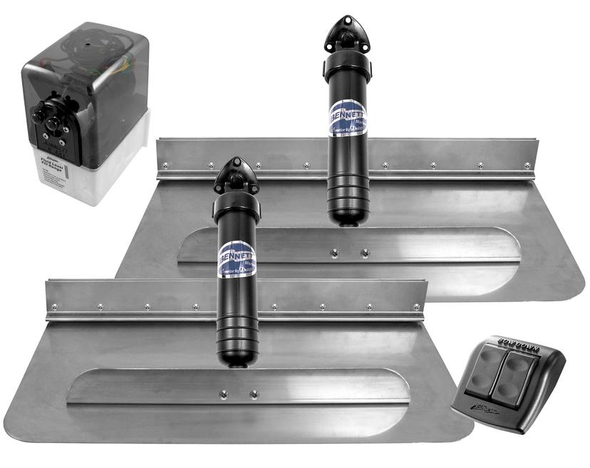 BENNETT MARINE 2412E 24X12 Trim Tabs W/Euro Waterproof Rocker BENNETT MARINE 2412E 24X12 Trim Tabs W/Euro Waterproof Rocker